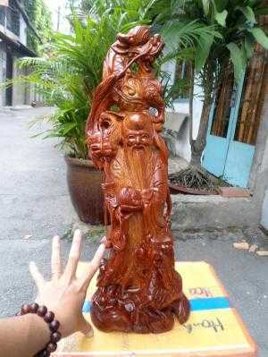 Tượng ông Thọ tứ linh gỗ hương