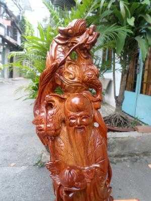 Tượng ông Thọ tứ linh gỗ hương