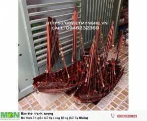 - Mô Hình Thuyền Gỗ Hạ Long Rồng 60cm (Gỗ Tràm), Dài 60 x Rộng 20 x Cao 62 (cm), Giá - 825.000₫.