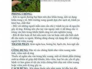 Hỗ trợ điều trị viêm xoang khỏi 90%