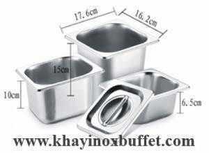 Khay inox 1/6