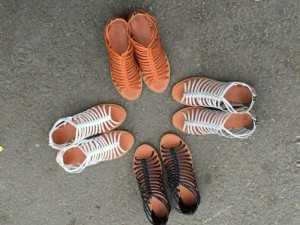 Giày nữ  sandal chiến binh đế thấp