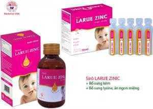 Bổ sung kẽm, lysine, DHA ăn ngon miệng – Sirô LARUE ZINIC