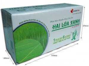 Thùng carton in offset đựng phân bón Hai Lúa xanh - hinh 3