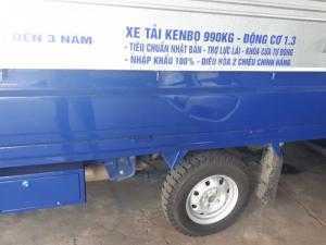 Xe tải Kenbo 990kg đời mới, Thùng mui bạt 2m6