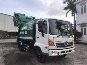 Ô tô HINO cuốn ép chở rác 9 khối (9 m3)