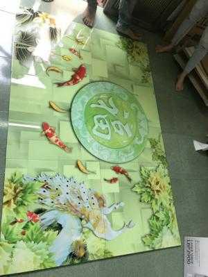 Tranh gạch men 3d , gạch sàn 3d