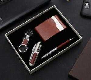 Bộ quà tặng cao cấp - bộ giftset da in logo