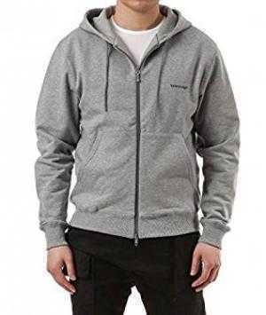 Áo khoát nam Wiberlux Balenciaga Mens Mini Logo Print Two-Way Zip Hooded Jacket