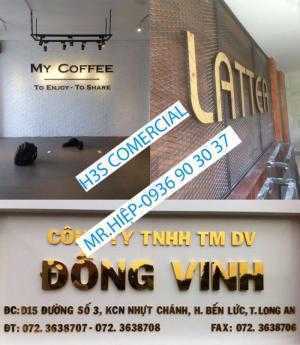 BẢNG HIỆU ALU CHỬ NỔI INOX