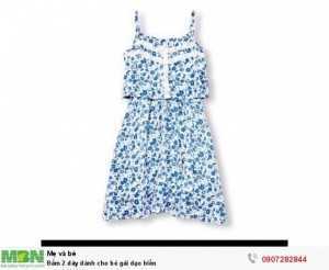 Đầm 2 dây dành cho bé gái dạo biển size 5T> 12T