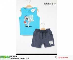 Set bộ bé trai sát nách cao cấp YoYo size 2T>9T