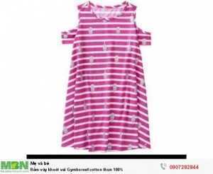 Đầm váy khoét vai Gymboree#cotton thun 100% , size 5T >14T
