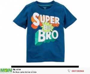Áo thun carter bé trai cổ tròn (size 6m> 5T)