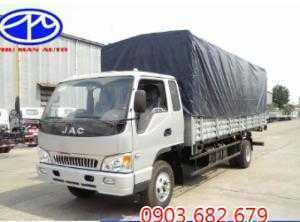 Xe tải JAC 6.4T tải trọng sau khi dóng thùng 6.4T là mẫu xe tải giá rẻ trên thị trường, với chất lượng cao, có các dạng thùng cơ bản như thùng xe tải kín, thùng xe mui bạt, thùng cánh dơi...
