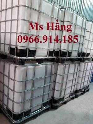 Thùng nhựa 1000 lít đựng dầu dừa,tank ibc 1000 lít cũ