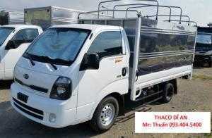 bán xe kia k200 2018 EURO 4, thung bạt, thùng lửng, thùng kín.