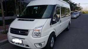 Ford Transit 2.4 16 chỗ Luxury sản xuất 2016, màu Trắng. Biển Tỉnh , Đăng ký tháng 10/2016