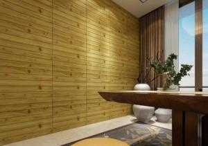 xốp dán tường giả gỗ