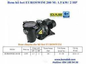 Máy bơm hồ bơi EUROSWIM 200 M: 1.5 kW/ 2 HP
