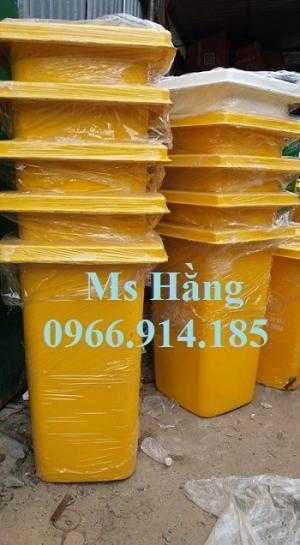 Thùng rác 120 lít có bánh xe,thùng rác công cộng có bánh xe