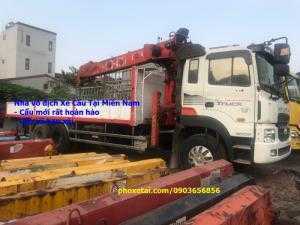 XE Hyundai 3 chân- gắn cẩu 8 tấn- Giá tốt cho anh em