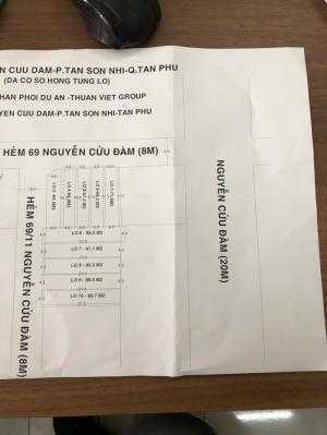 Bán đất 4.3x21 tại 69/1 Nguyễn Cửu Đàm,P.Tân Sơn Nhì, Tân Phú