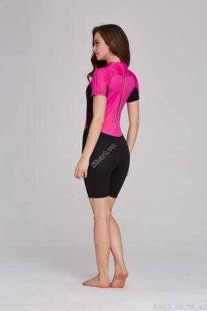 Bộ Bơi Liền Giữ Nhiệt Nữ Wetsuit Sbart 1055 Đen Hồng
