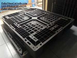 Pallet nhựa cũ 1200x1000x150mm - Pallet Nhựa Cũ Giá Rẻ - Gọi 0984810705 (24/24)