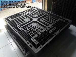 Pallet nhựa cũ 1200x1000x150mm - Pallet Nhựa Cũ Giá Rẻ - Giao hàng toàn quốc.