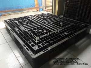 Pallet nhựa cũ 1200x1100x150mm - Miễn phí vận chuyển số lượng - Gọi 0984810705 (24/24), giao hàng toàn quốc