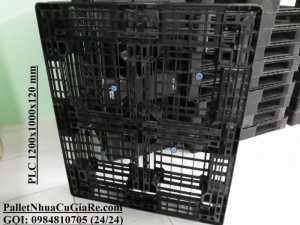 Pallet nhựa cũ 1200x1000x120mm - Pallet Nhựa Cũ Giá Rẻ - Miễn phí vận chuyển
