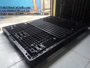 Pallet nhựa cũ 1400x1100x100mm (2 mặt) - Pallet Nhựa Cũ Giá Rẻ - Gọi 0984810705 (24/24)