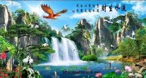 tranh phong cảnh phong thủy chim đại bàng tung cánh