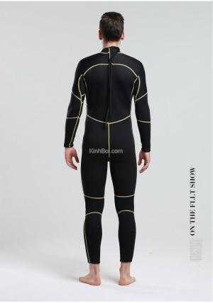 Bộ Bơi Liền Nam Giữ Nhiệt Dày Wetsuit 3mm Sbart 1016 - Đen