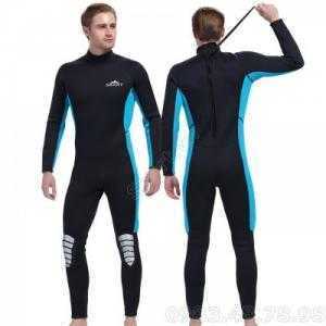 Bộ Bơi Liền Nam Giữ Nhiệt Dày Wetsuit 3mm Sbart 1030 - Đen Xanh