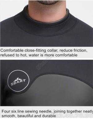 Bộ Bơi Liền Nam Giữ Nhiệt Dày Wetsuit 3mm Sbart 1070 - Đen