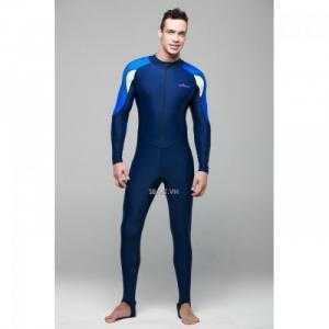Bộ Liền Thân Tới Gót Dài Tay BlueOcean 715 Người Lớn - Xanh Navy- Nam