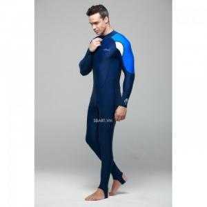 Bộ Liền Thân Tới Gót Dài Tay BlueOcean 715 Người Lớn - Xanh Navy- Nam