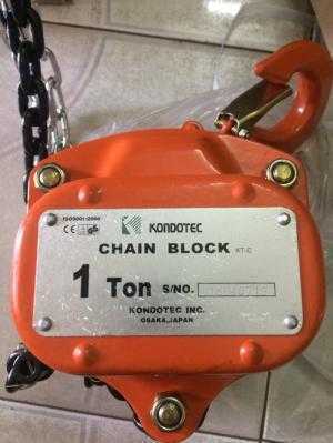 Pa lăng xích kéo tay KONDOTEC JAPAN chính hãng, LH 0941889251.