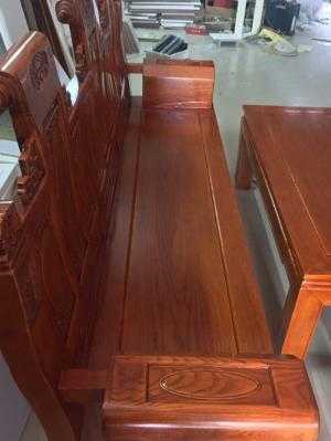 Bộ bàn ghế âu á hộp - gỗ sồi nga - Loại 2m2 và 2m4