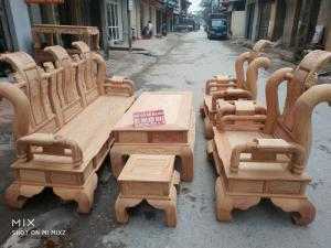 Bộ bàn ghế tần thủy hoàng gỗ gõ đỏ tay 12