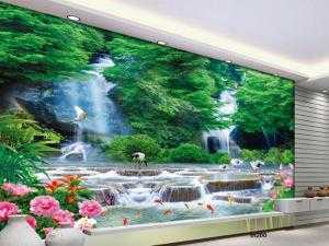 Gạch ốp tường 3d phong cảnh