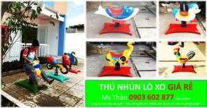 Thú nhún lò xo giá rẻ, bập bênh nhựa đúc, kệ gỗ, tủ gỗ, cầu tuột ngoài trời