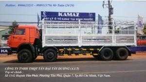 Xe Kamaz 4 giò, Kamaz 6540 thùng 2016, Kamaz thùng 18 tấn