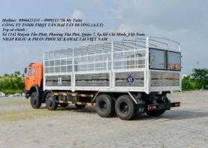 Xe Kamaz 4 giò, Kamaz 6540 thùng 2016, Kamaz thùng 18 tấn