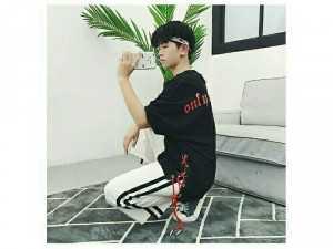 Áo tay lỡ phối dây fom unisex