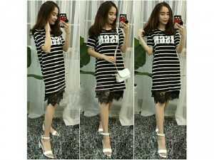 Đầm rem tua