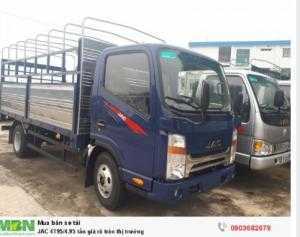 Cần bán xe tải JAC 4T95/4.95 tấn tiết kiệm nguồn nhiên liệu. Nội thất tiện nghi, sang trọng giúp tài xế thoải mái khi vận hành xe trên đường