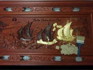 Tranh gỗ dát vàng 9999